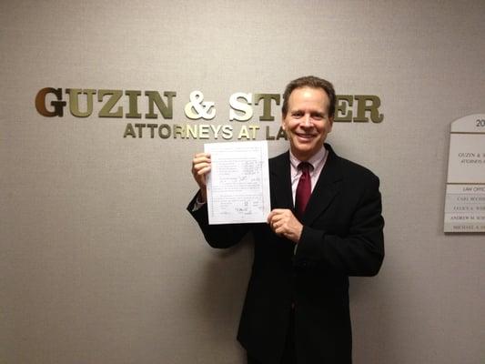 Jury trial verdict for $1,198,602