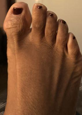 Regular Spa pedicure w/gel