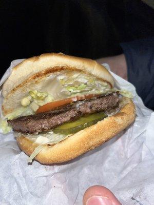 #1 -1/4lb Junior Burger.