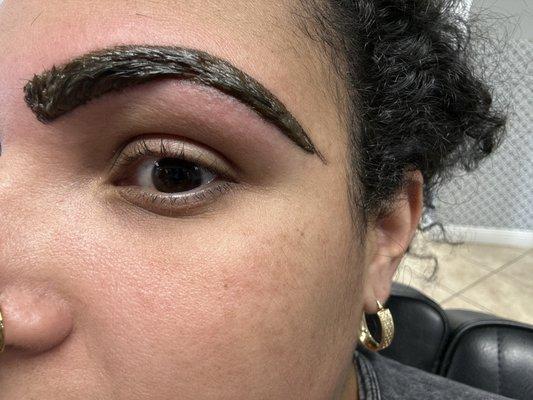 Eye brow threading and tinting. Love it !