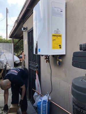 Navien Tankless Install