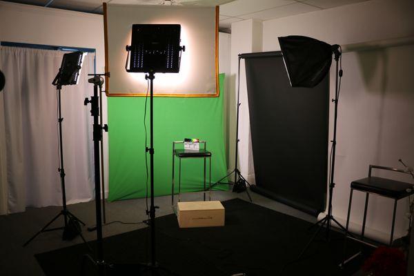 Interviews, standup and testimonial video set ups.