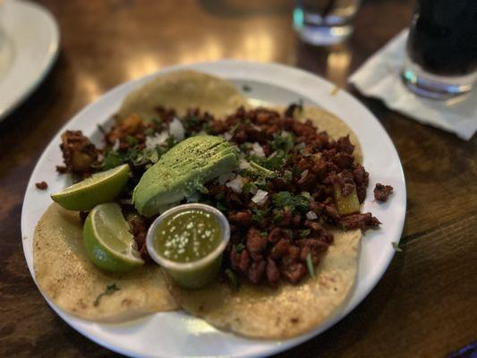 Pastor street tacos were deeeeelicious!!