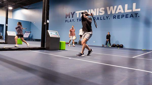 Adult classes including fitness tennis, open drills and beginners tennis.