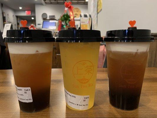 Golden Peony, Lychee green tea, Da Hong Pao