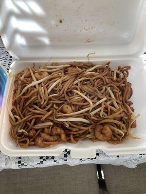 Shrimp lo mein