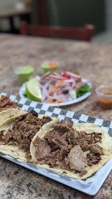 beef tongue was good too. Lengua