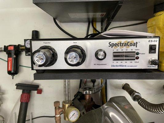 Spectracoat ES02 Regulator Gauges and bubbled vinyl.