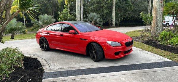 Sedan with windshield