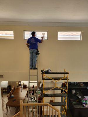 Above all hallway windows