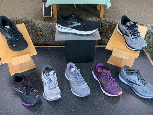 Some of the Brooks running shoes we have in stock.