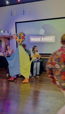 There's a stage with all kinds of unique performances, from live music to burlesque to readings and panels.