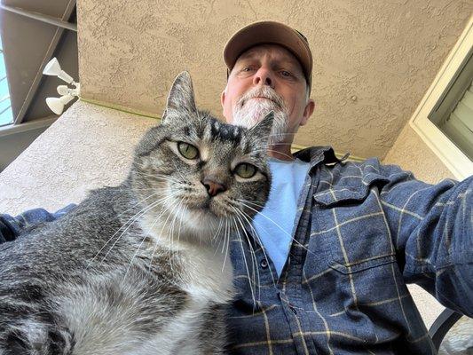 The patient and his tiger!