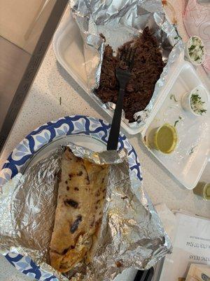 Hippo burrito & Barbacoa