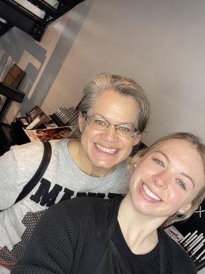 Me and Hayden and my glowing skin after my first facial.