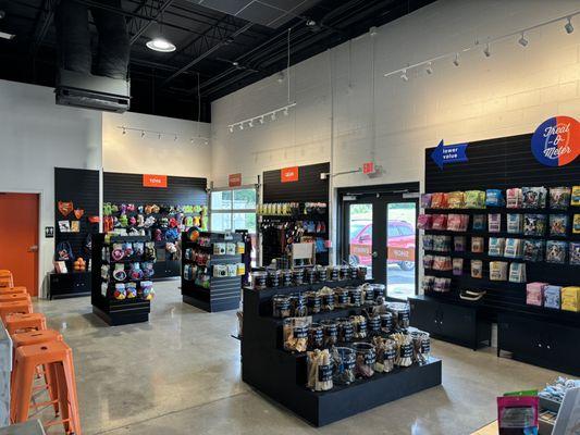 Toys, Treats, Training Gear, and Natural Grooming Supplies