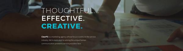 ClearPG is a marketing agency whose focus is solely on the service industry. We're dedicated to solving problems service providers face.