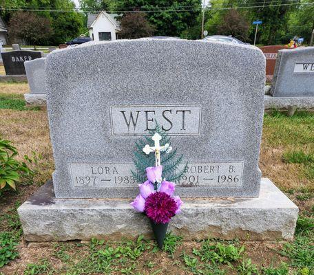 My grandparents graves. I still cry when I visit. My grandma was my rock growing up.