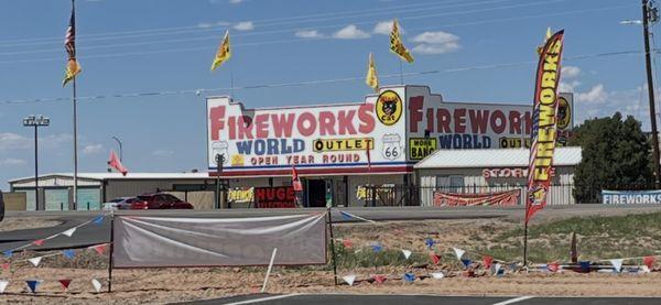 Fireworks World Outlet, in Moriarty, NM.