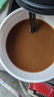 Does this look like it has cream in it? Hardly.