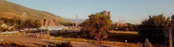 Whole view from my hotel room across from the park.