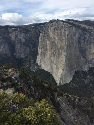 Straight up the middle.