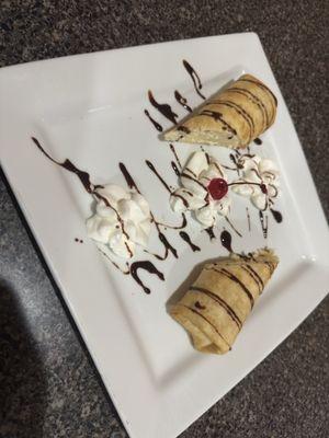 Xangos, Fried flour tortillas filled with cheese cake