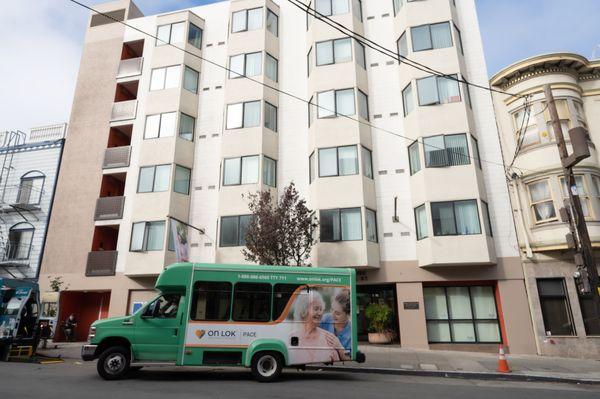 Entrance to On Lok PACE Powell senior center.