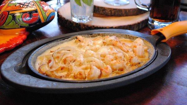 Camarones gratinados