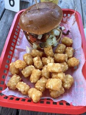 One of the burgers Burger