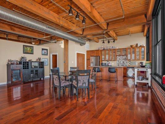 Natural sunlight makes prepping and cooking in the kitchen a breeze