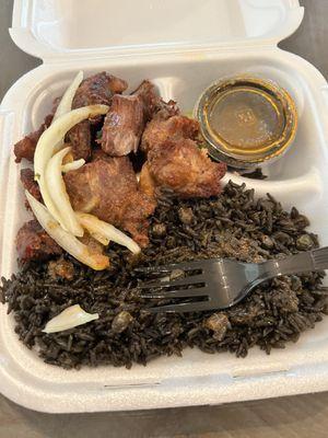 Griot and black rice (lunch special)