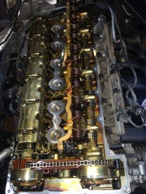 This is what the inside of your engine should look like if you change your oil regularly.