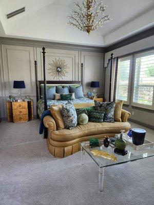 This luxe bedroom got the refresh it deserved -- from fluffed pillows to spotless surfaces.