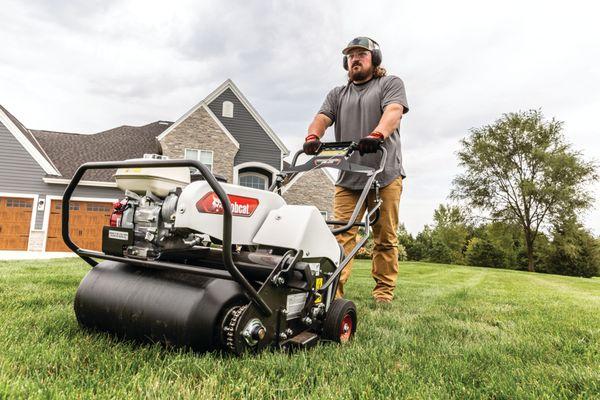 Bobcat ae26-walk-behind aerator
