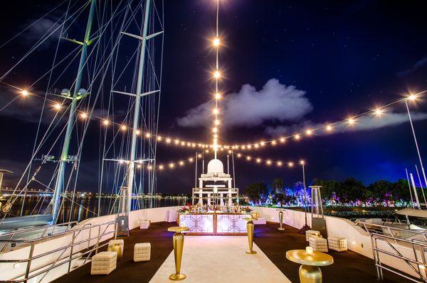 Amazing yacht string lighting install