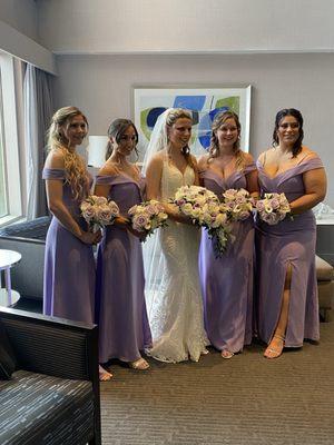 My daughtars wedding. Hairstylist Dana and daughtar did the hair and makeup