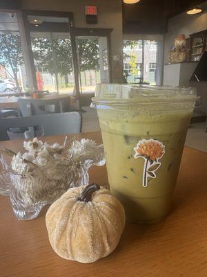 Dirty matcha to go :)