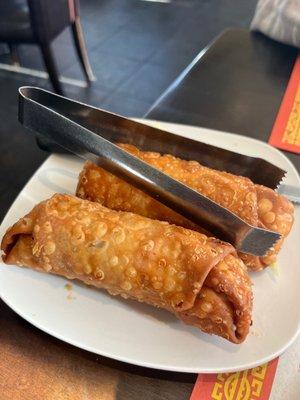 Fresh fried egg rolls