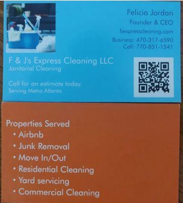 F & J's Express Cleaning