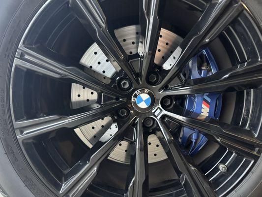 Installed all new cross drilled rotors and pads