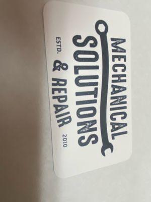 Mechanical Solutions and Repair