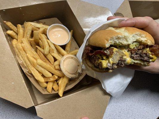 Patriot Burger and Fries