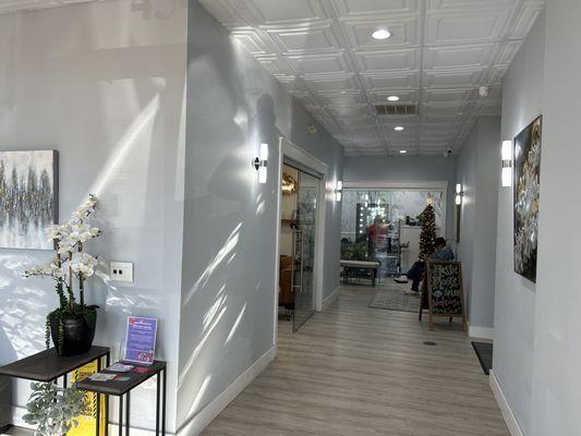 Inside John Tyler commercial building when you first walk in