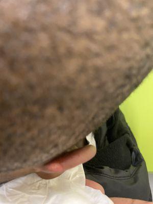 The cut the second it wasn't bleeding