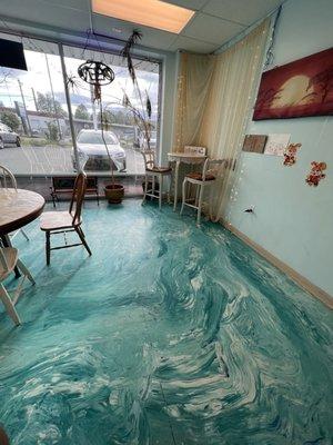 Their super cute artsy floor