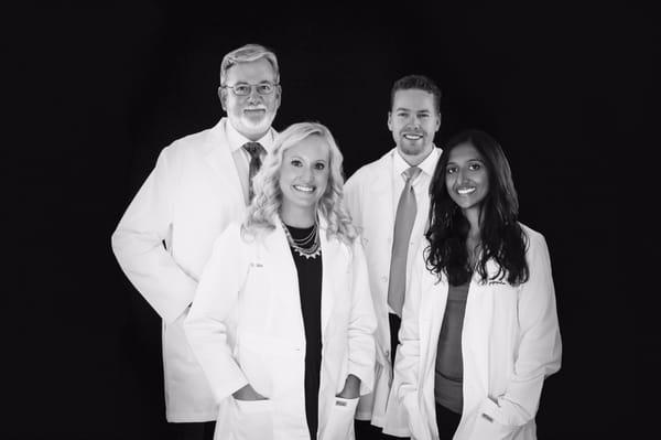 L to R: Dr. Michael Frede, Dr. Melissa Smith, Dr. John Boain, Dr. Aruna Astuto