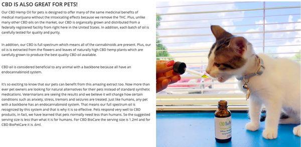 CBD Oil for you pets!