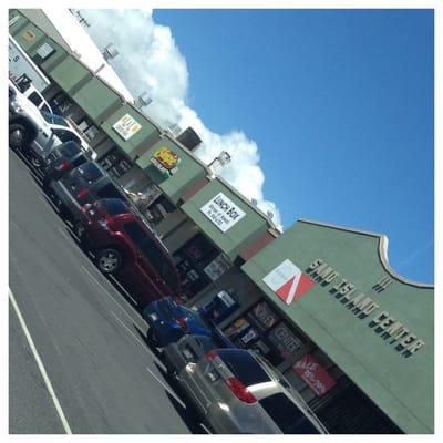 Home of several plate lunch restaurants in the Sand Island business area