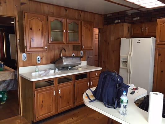 Kitchen before (Farmingdale)